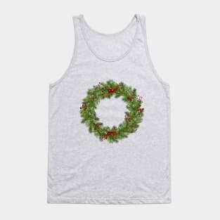 Christmas wreath Tank Top